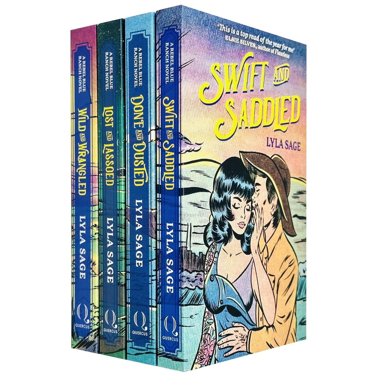 Rebel Blue Ranch Series 4 Books Collection Set By Lyla Sage (Done and Dusted, Swift and Saddled, Lost and Lassoed & Wild and Wrangled)