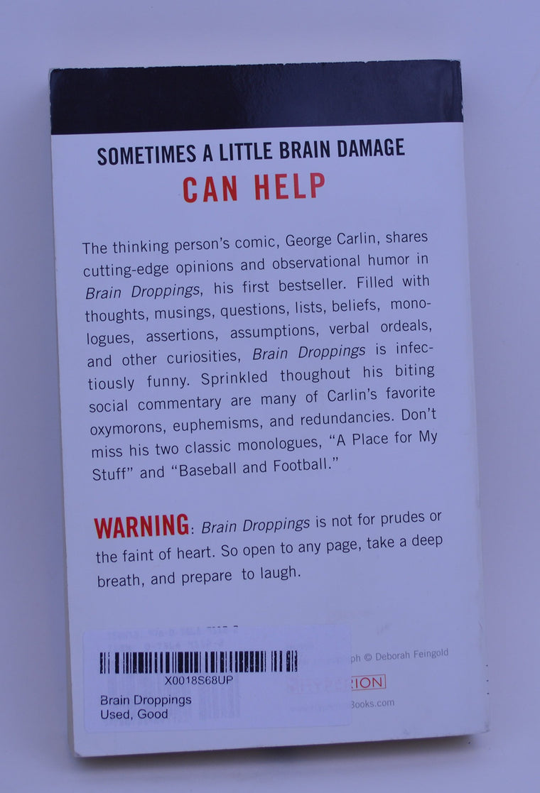 Brain Droppings — back cover
