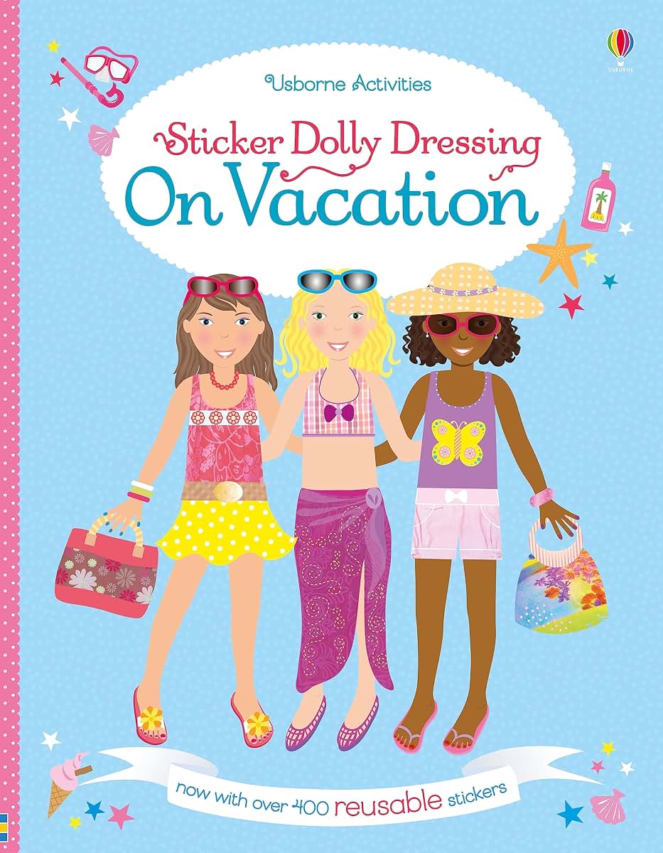Sticker Dolly Dressing On Vacation: A Fun Sticker Activity Book About World Travel and Dress-Up for Children (Ages 5-8)