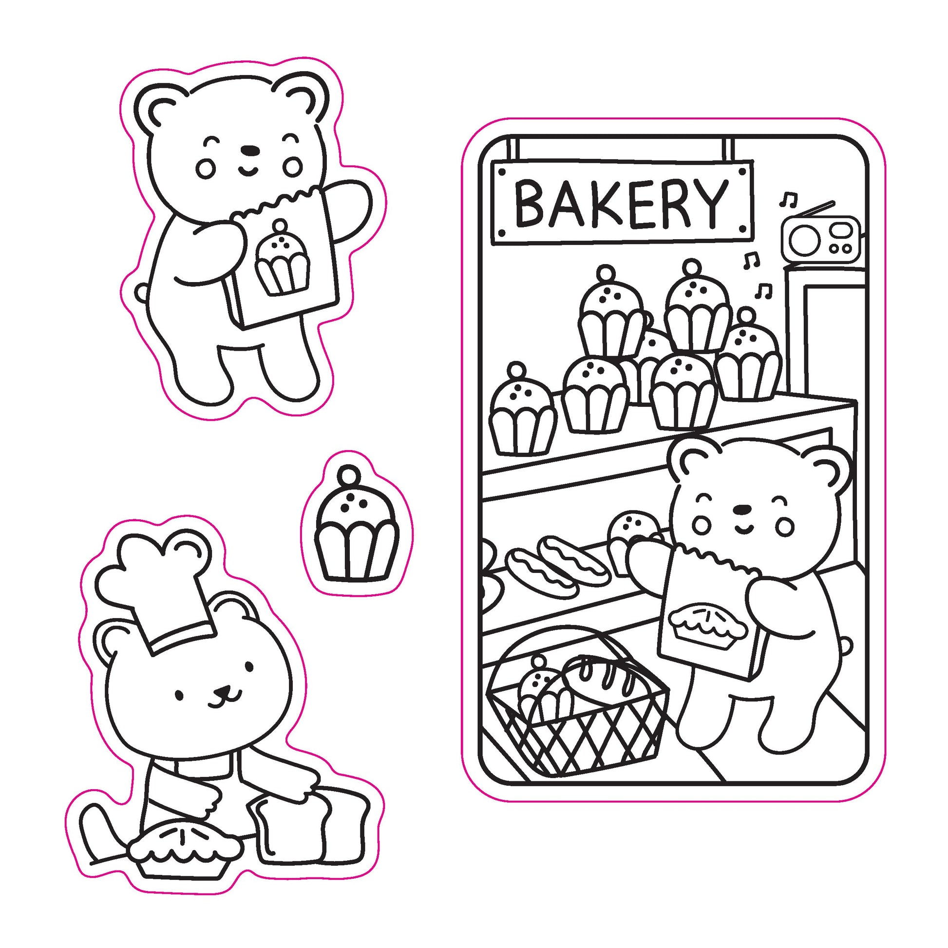 Stick with Me: Coloring Book with Stickers (Cozy Coloring)