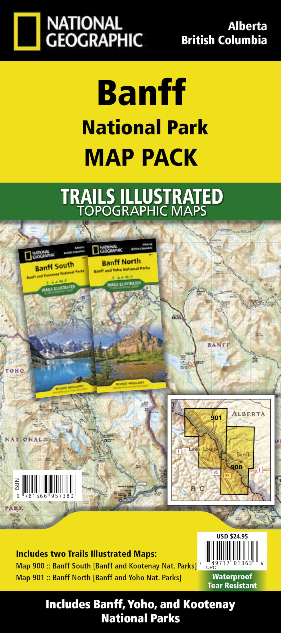 Banff National Park [Map Pack Bundle] (National Geographic Trails Illustrated Map)