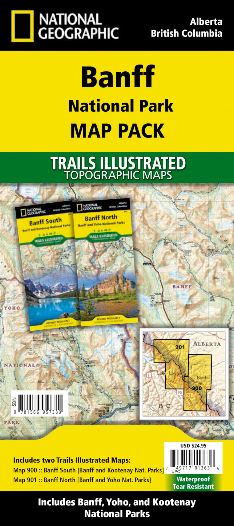 Banff National Park [Map Pack Bundle] (National Geographic Trails Illustrated Map)