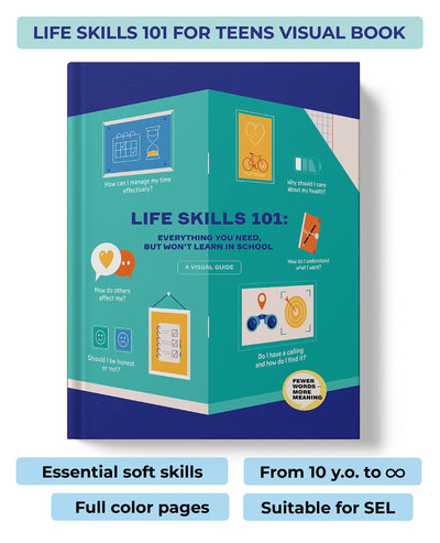 Life Skills 101: All You Need, But Won?t Learn in School. Essential Life Skills For Teens Told Through Infographics. Books For Teens on Social Skills and Mindfulness for Developing Personalities