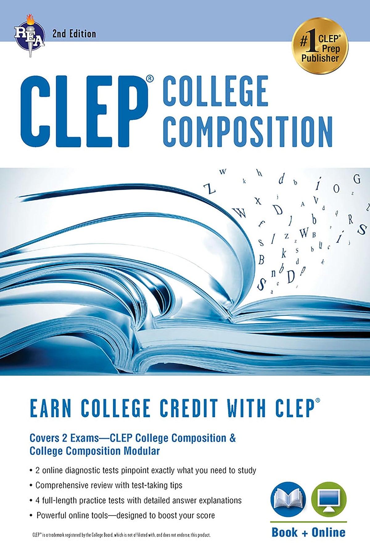 CLEP College Composition 2nd Ed., Book + Online (CLEP Test Preparation)