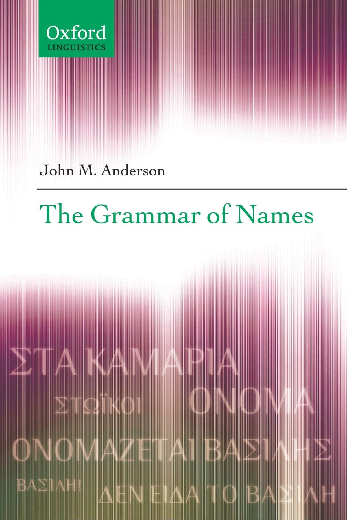 The Grammar of Names