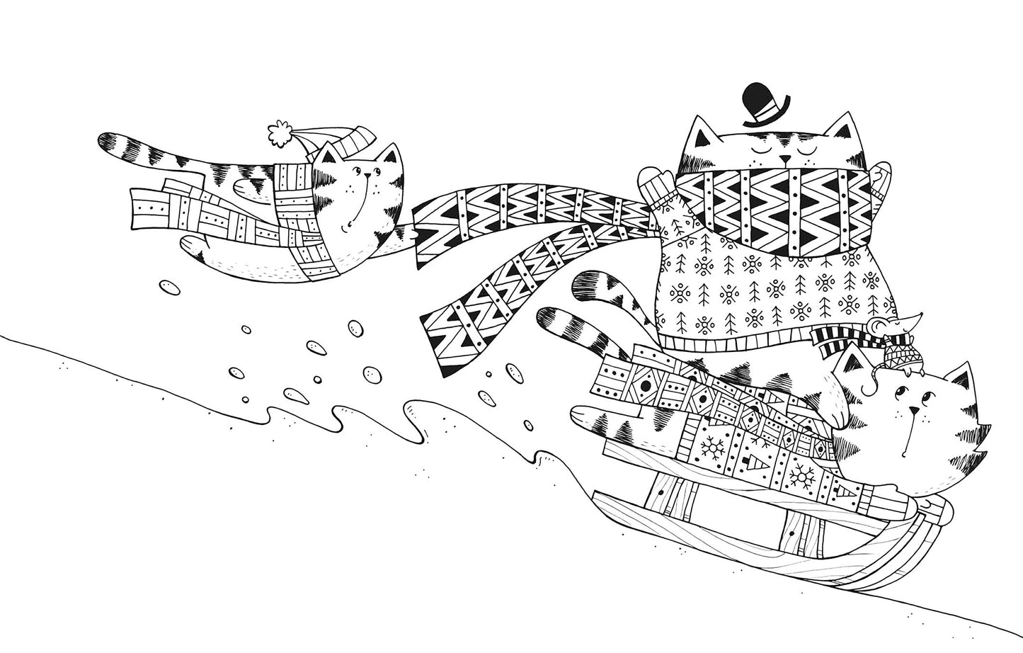 A Million Christmas Cats: Festive Felines to Color (Volume 4) (A Million Creatures to Color) (Volume 8)