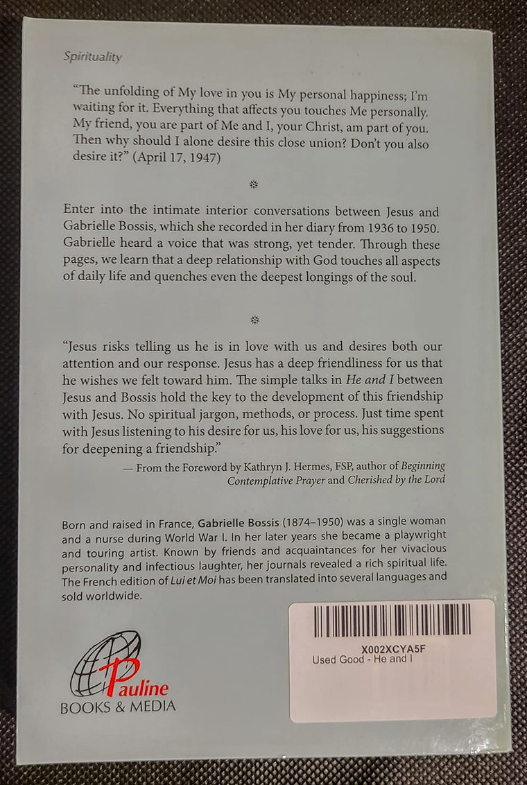 He and I (Rev) — back cover