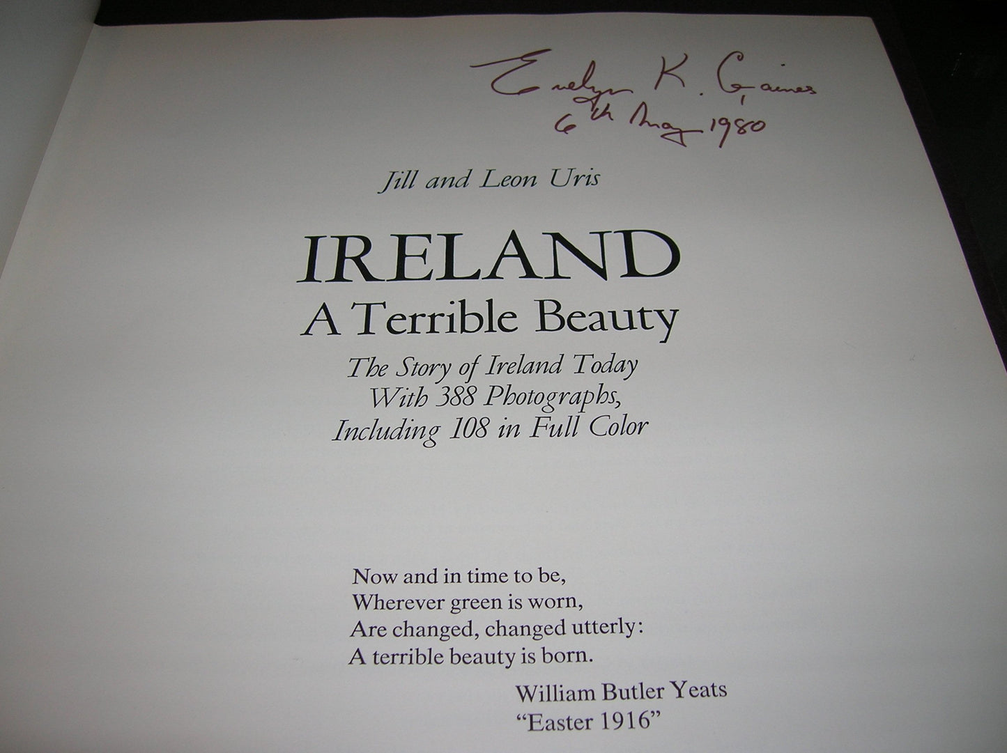 Ireland: A Terrible Beauty by Uris, Leon