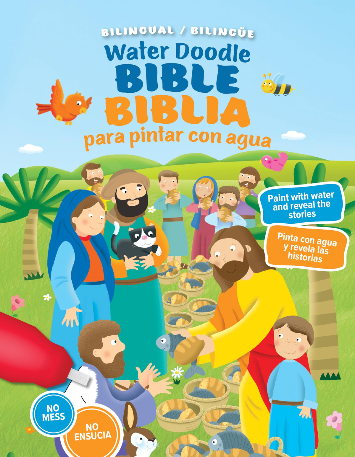 Water Doodle Bible / Biblia para pintar con agua (bilingual / bilinge)