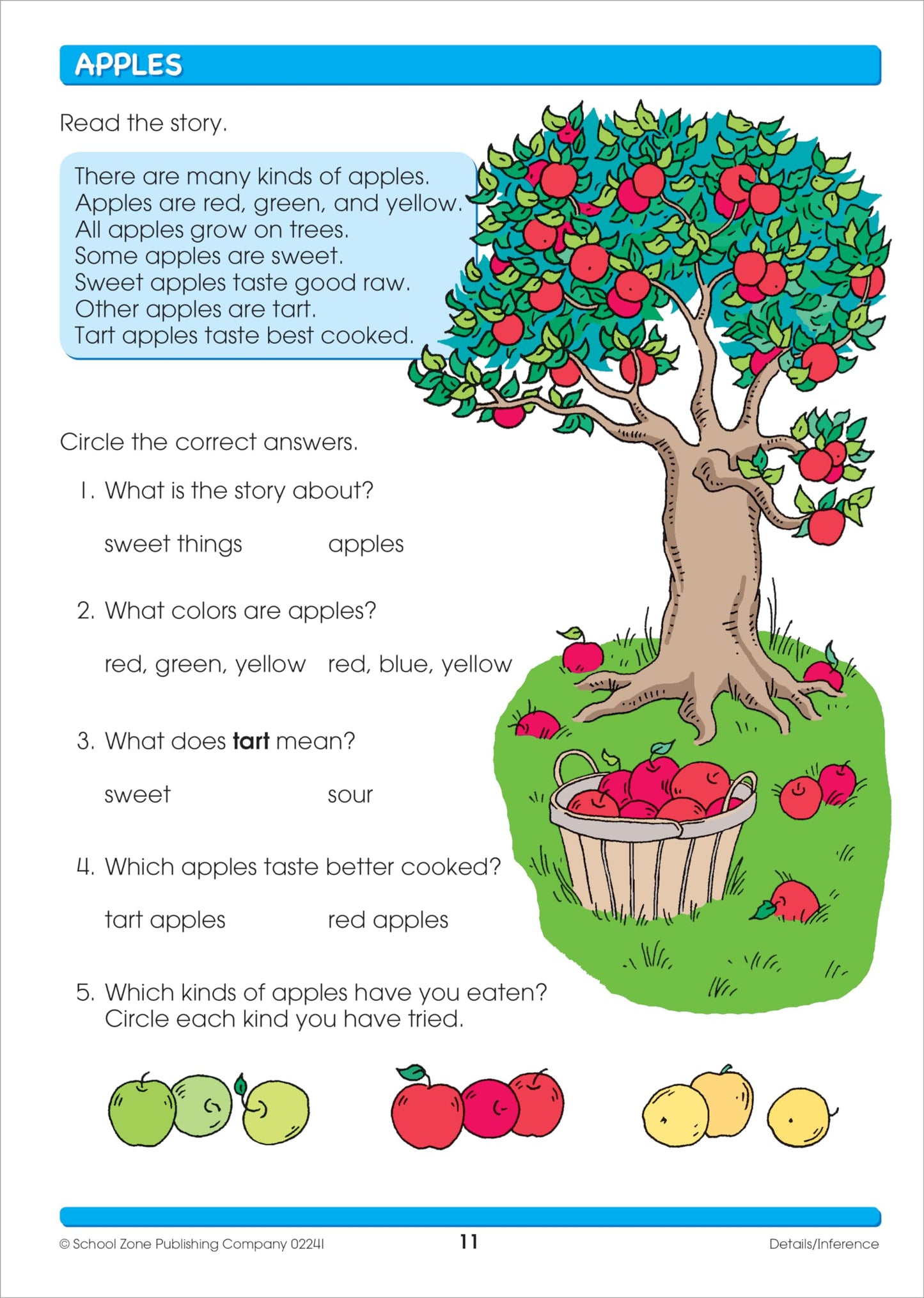 School Zone Reading Activities 1-2 Workbook: 64 Pages, 1st Grade, 2nd Grade, Comprehension, Comparing, Contrasting, Evaluating, Ages 6 to 8 (I Know It! Book Series)
