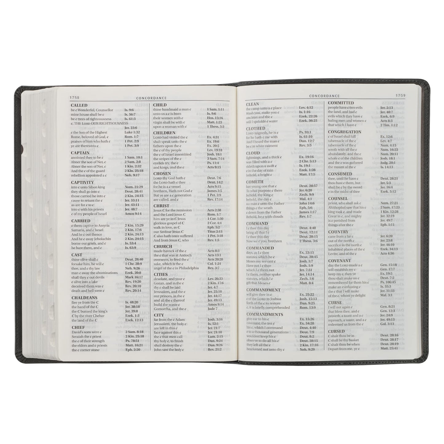 KJV Holy Bible, Super Giant Print Faux Leather Red Letter Edition - Thumb Index & Ribbon Marker, King James Version, Gray/Black (KJV Super Giant Print Editions)