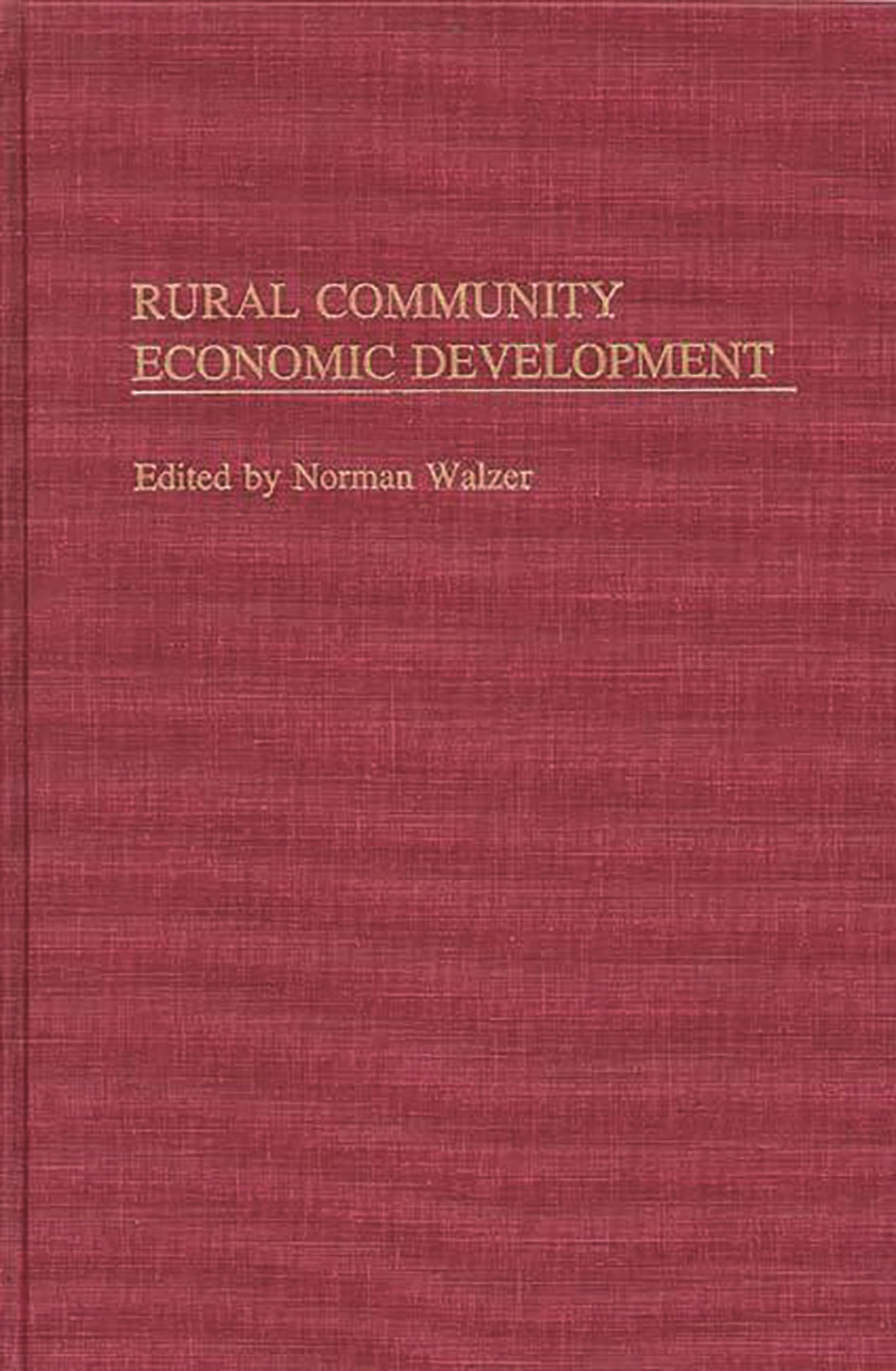 Rural Community Economic Development