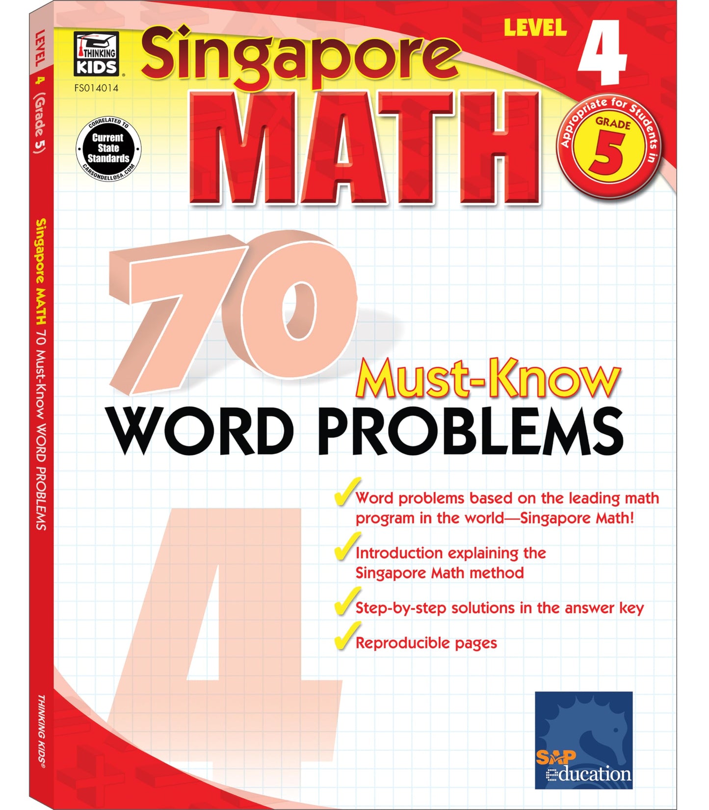 Singapore Math 70 Must-Know Word Problems Workbook for 5th Grade