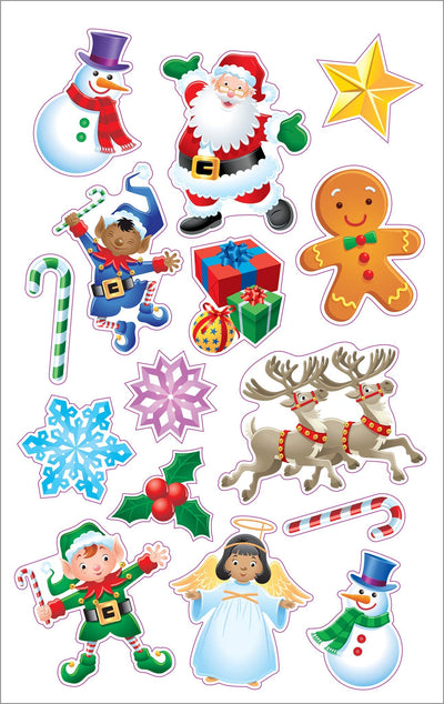 School Zone - Jolly Hidden Pictures Workbook - Ages 3 to 6, Preschool, Kindergarten, Holiday, Christmas, Picture Puzzles, Search & Find, Stickers, and More (Jolly Workbooks Little Busy Book)