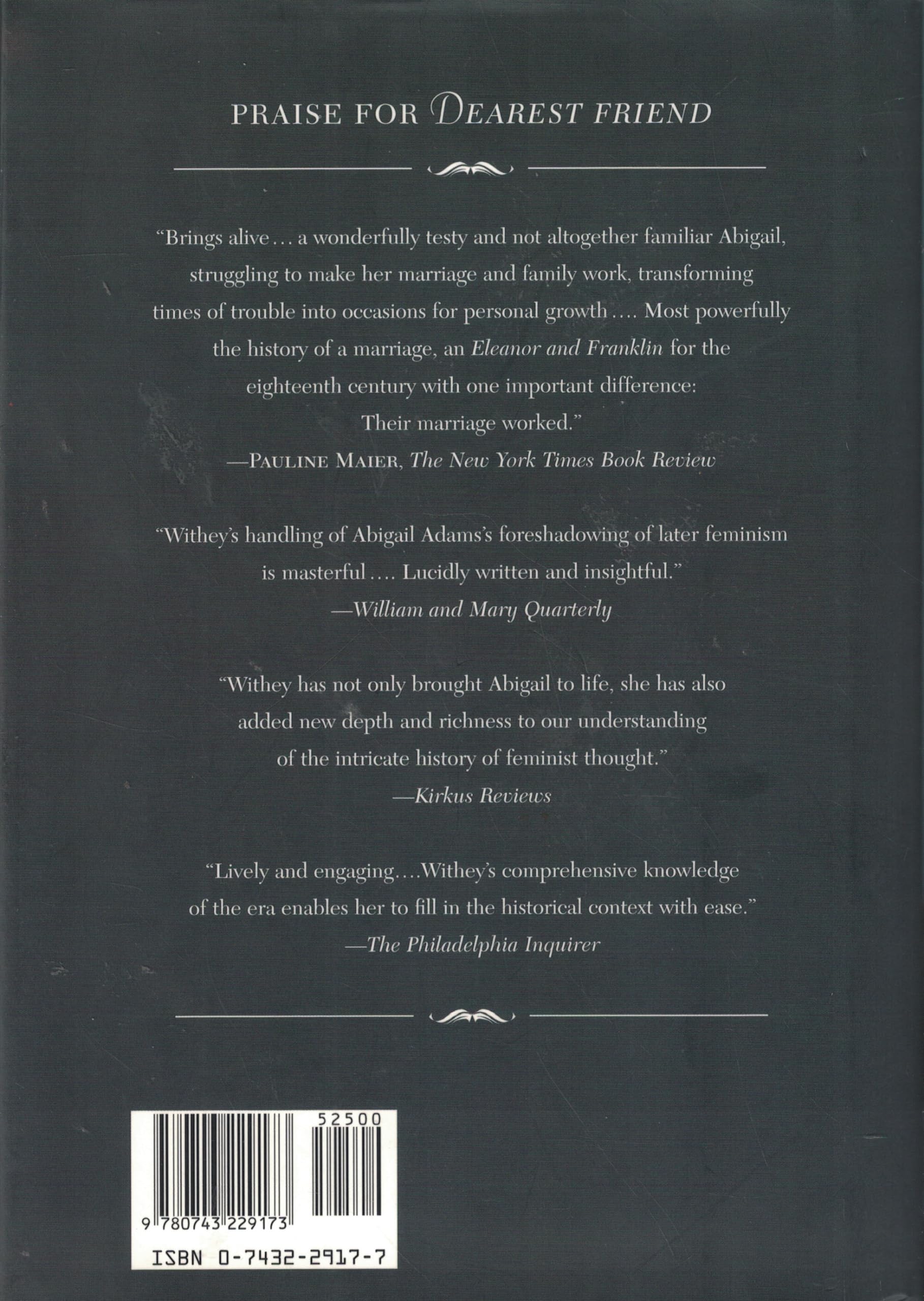 Dearest Friend: A Life of Abigail Adams