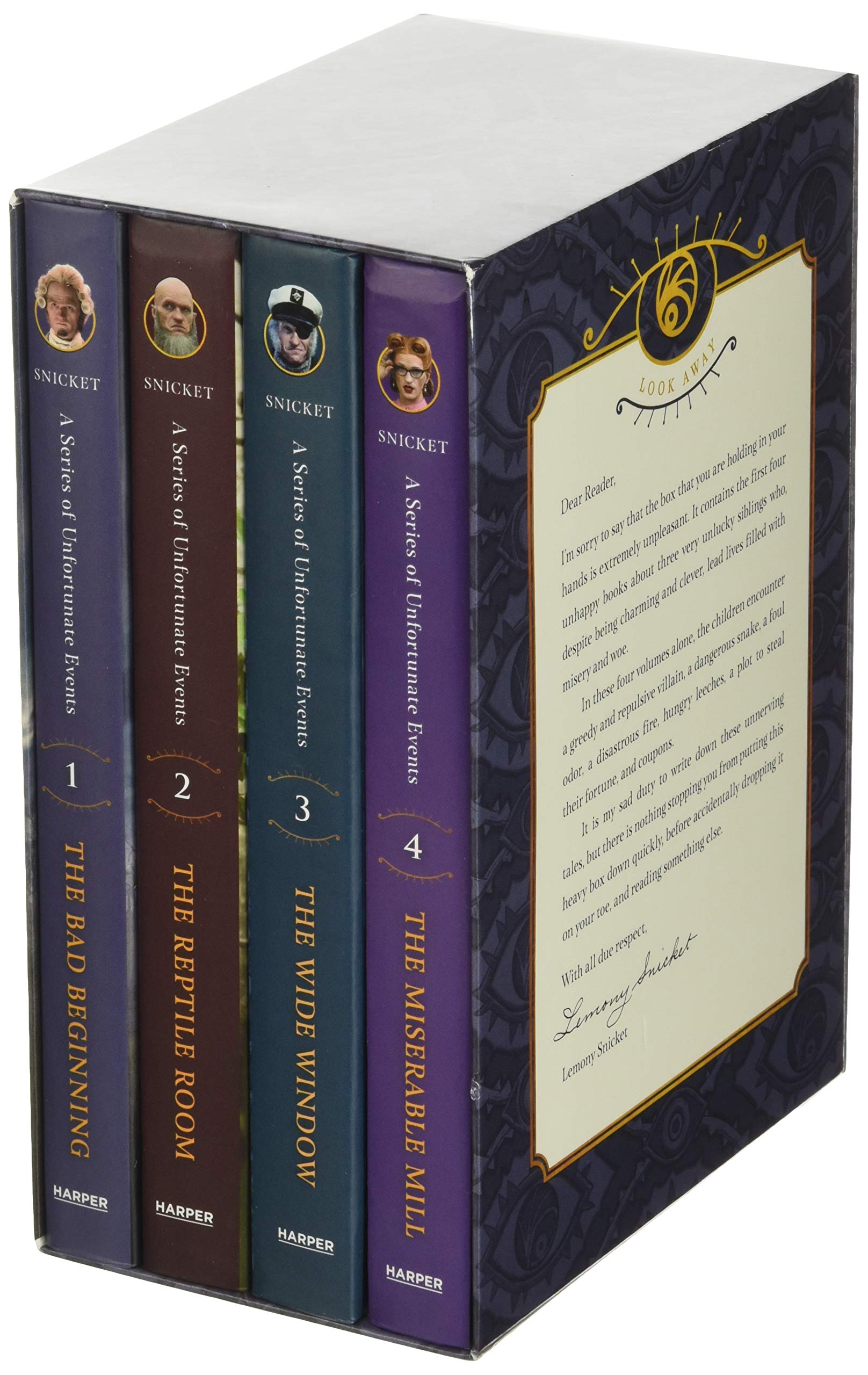 A Series of Unfortunate Events #1-4 Netflix Tie-in Box Set