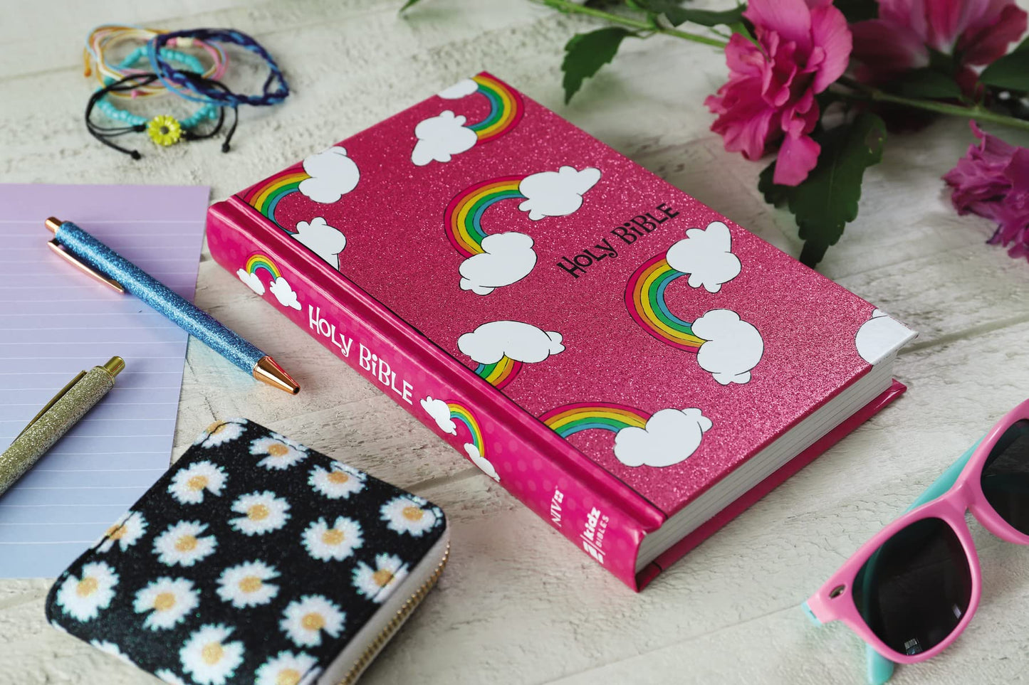 NIV, God's Rainbow Holy Bible, Hardcover, Comfort Print by Z