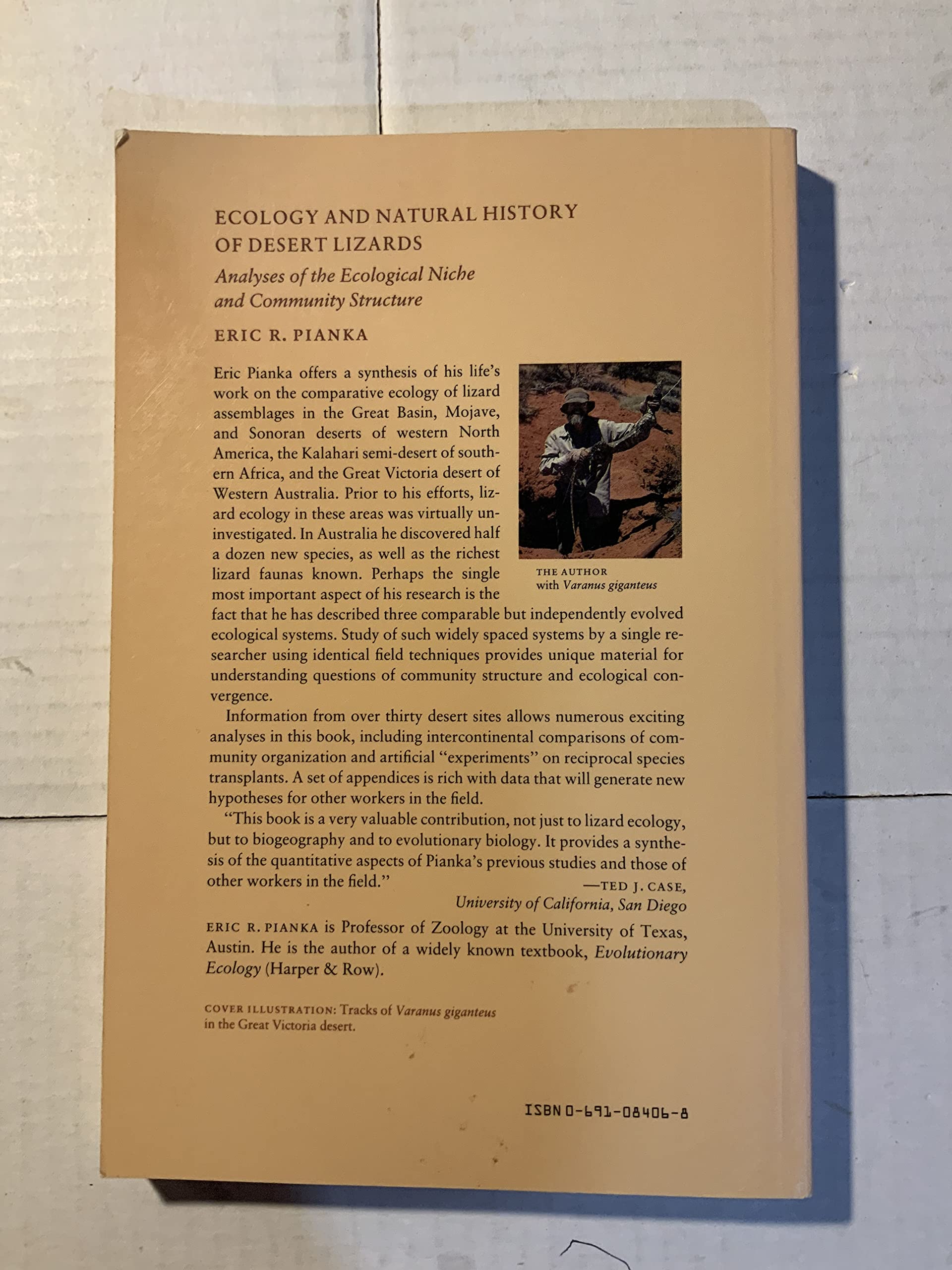 Ecology and Natural History of Desert Lizards: Analyses of the Ecological Niche and Community Structure (Princeton Legacy Library, 5153)