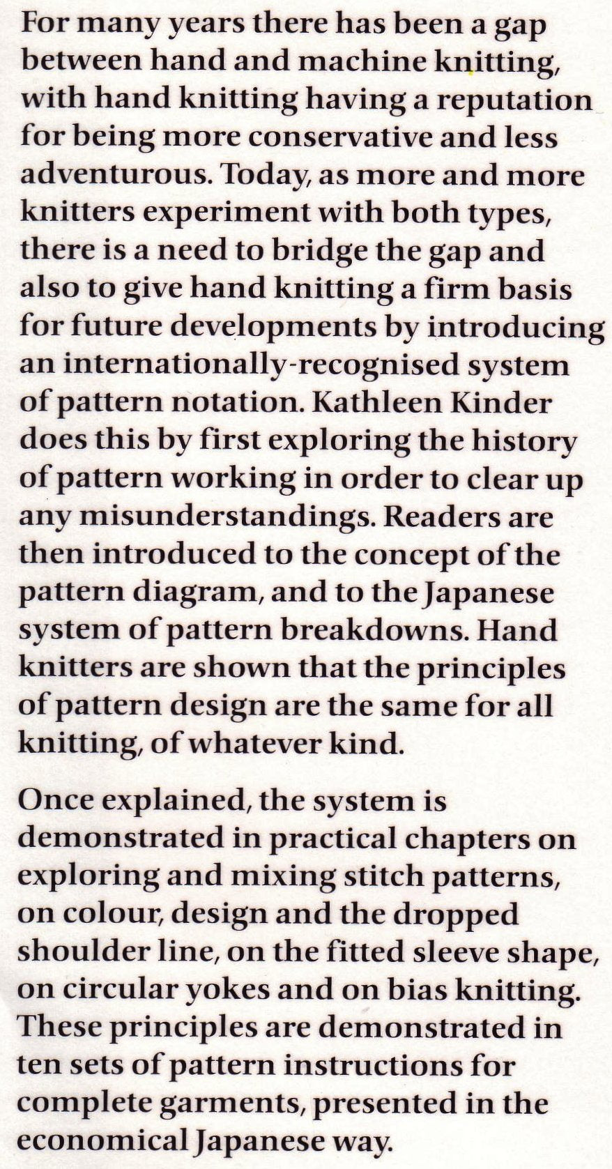 Machine and Hand Knitting: Pattern Design