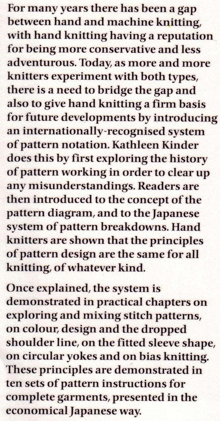 Machine and Hand Knitting: Pattern Design