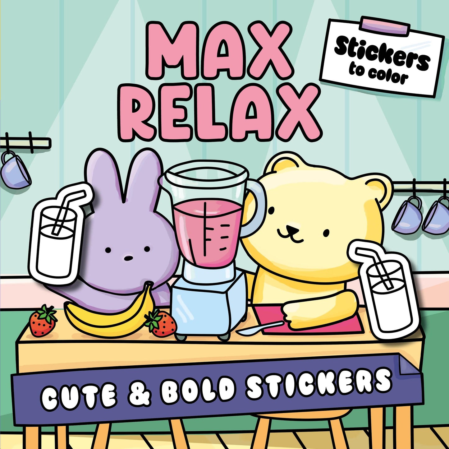Max Relax: Coloring Book with Stickers (Cozy Coloring)