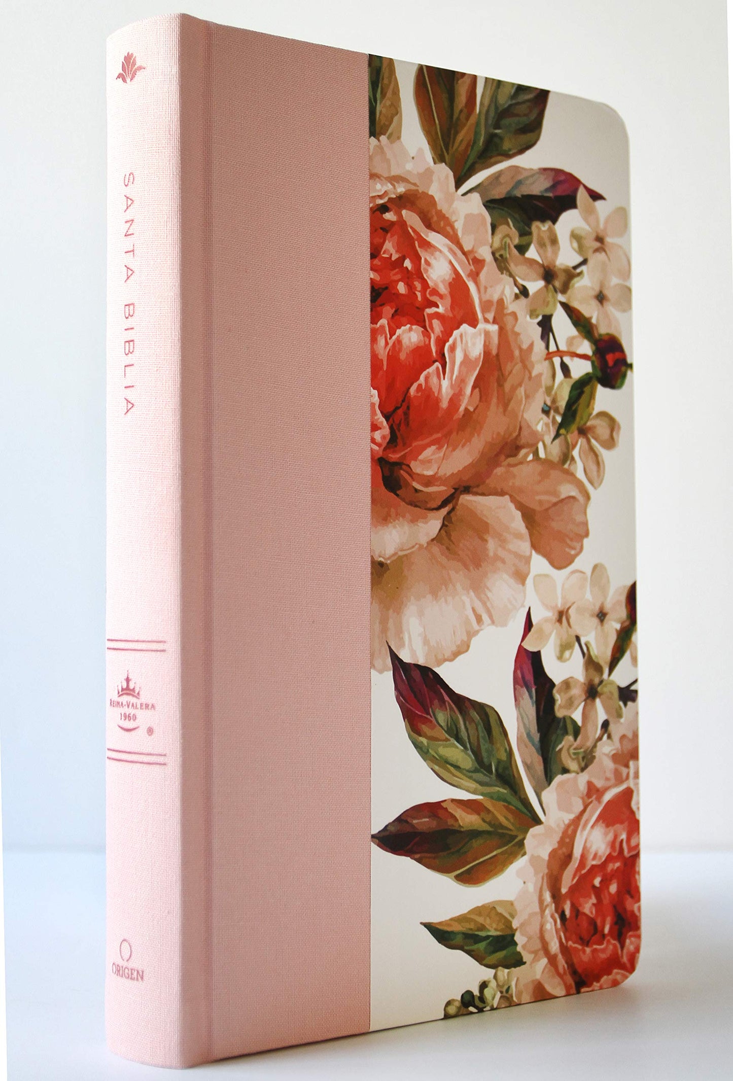 Biblia Reina Valera 1960 letra grande. Tapa Dura, Tela rosada con flores, tama?o manual / Bible RVR 1960. Handy Size, Large Print, Hardcover, Pink (Spanish Edition)