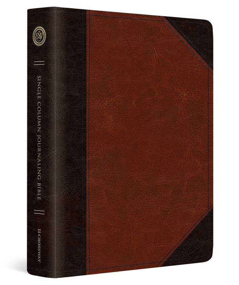 ESV Single Column Journaling Bible (TruTone, Brown/Cordovan, Portfolio Design)