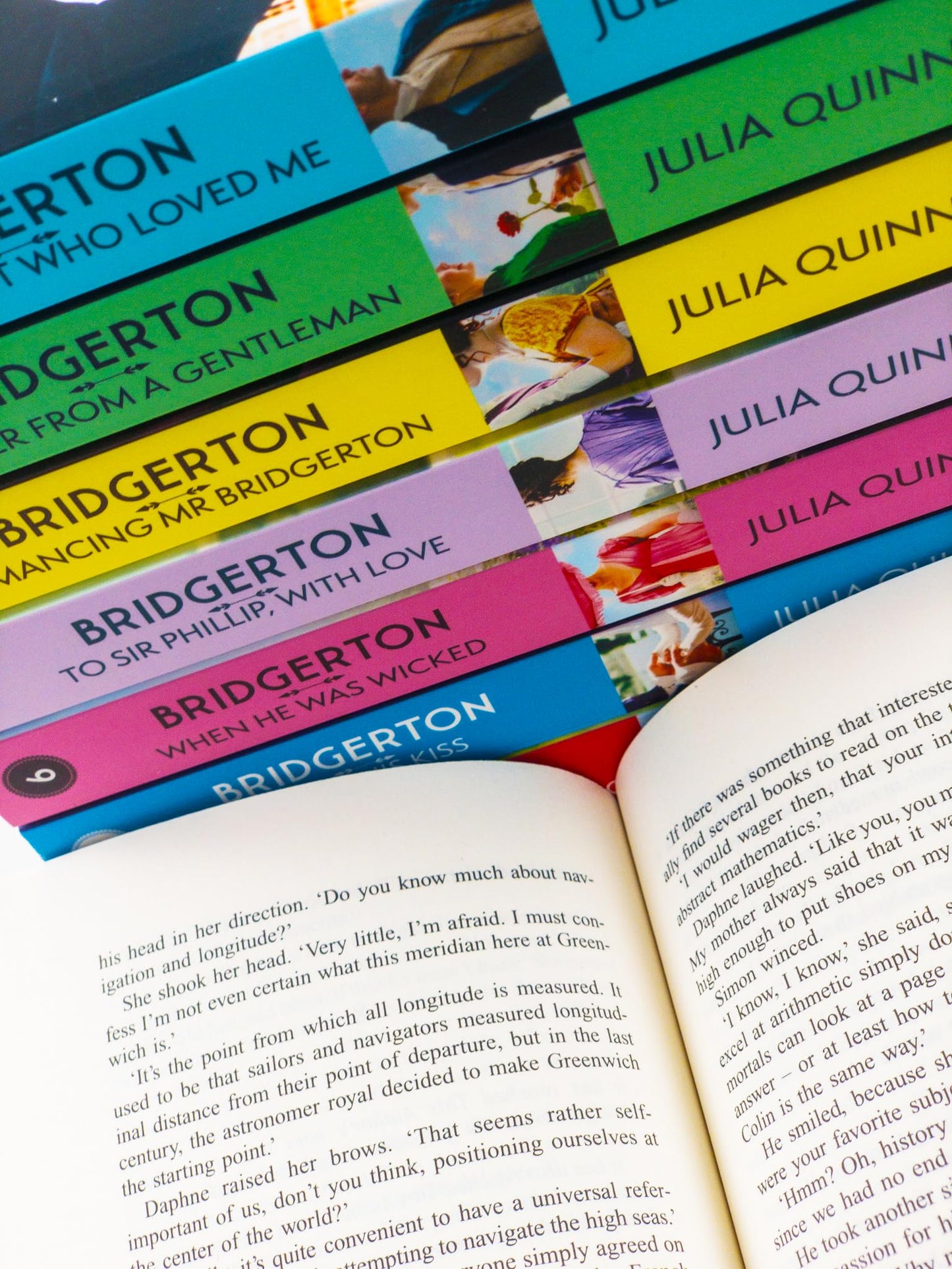 Bridgerton Family Book Series Complete Books 1 - 8 Collection Set by Julia Quinn NETFLIX
