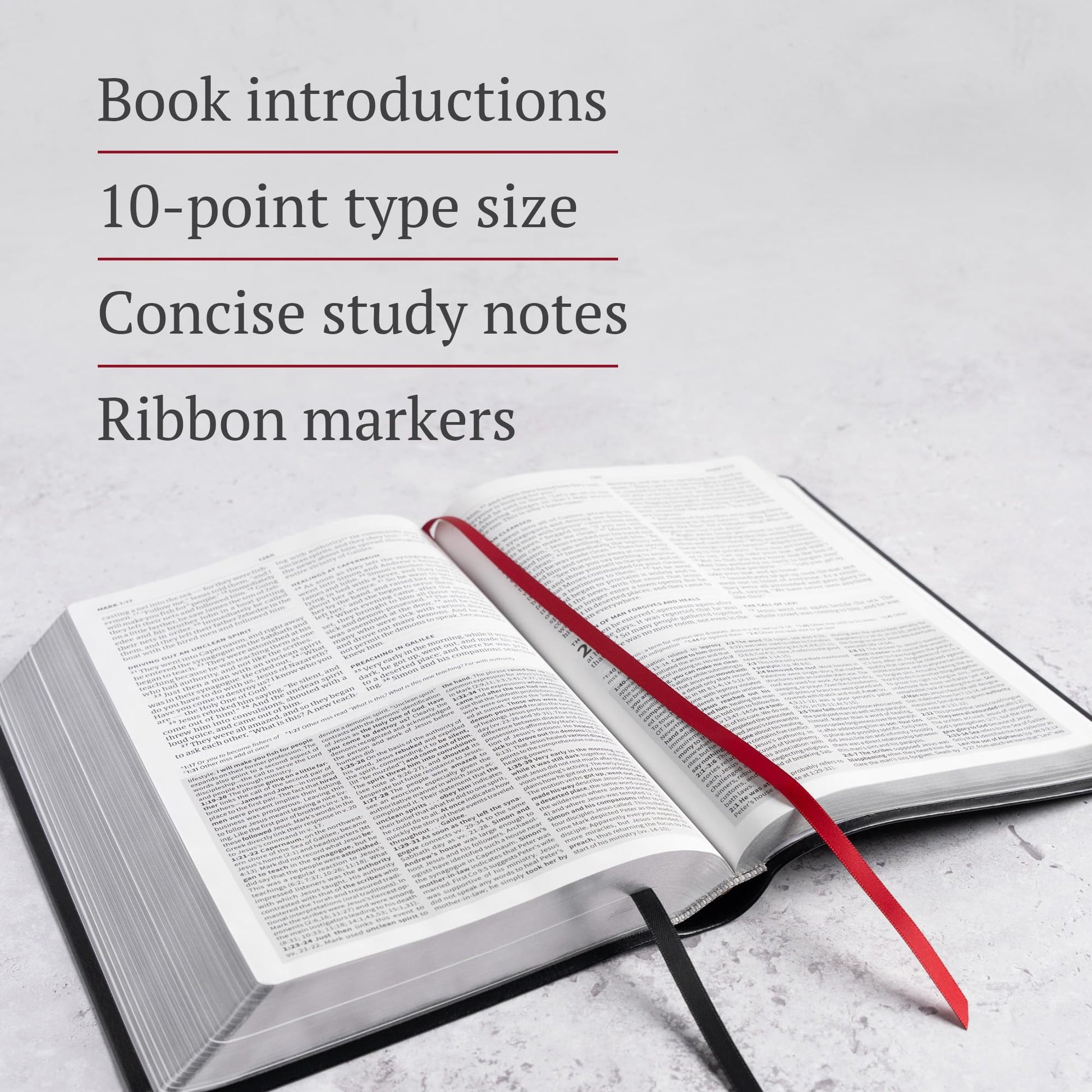 CSB Everyday Study Bible, Black LeatherTouch, Black Letter, Study Notes, Illustrations, Aricles, Easy-to-Carry, Easy-to-Read Bible Serif Type