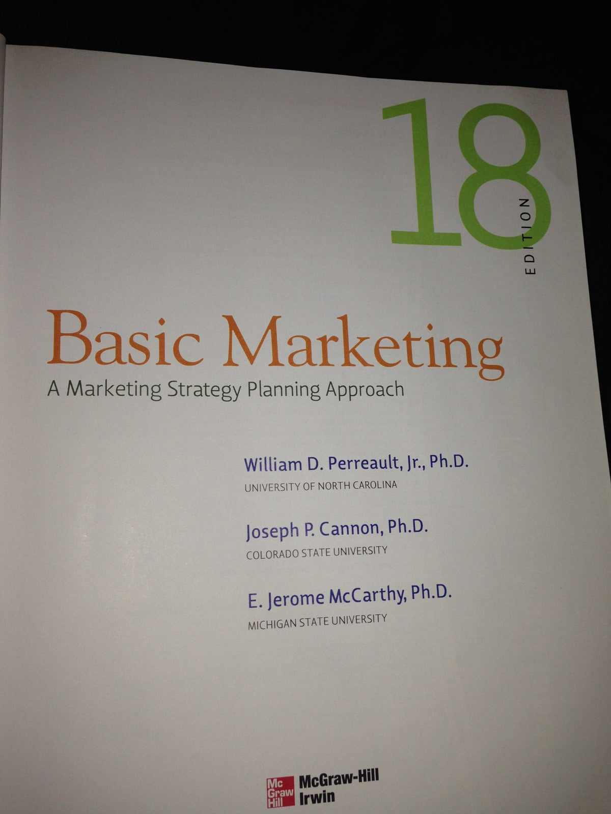 Basic Marketing: A Marketing Strategy Planning Approach