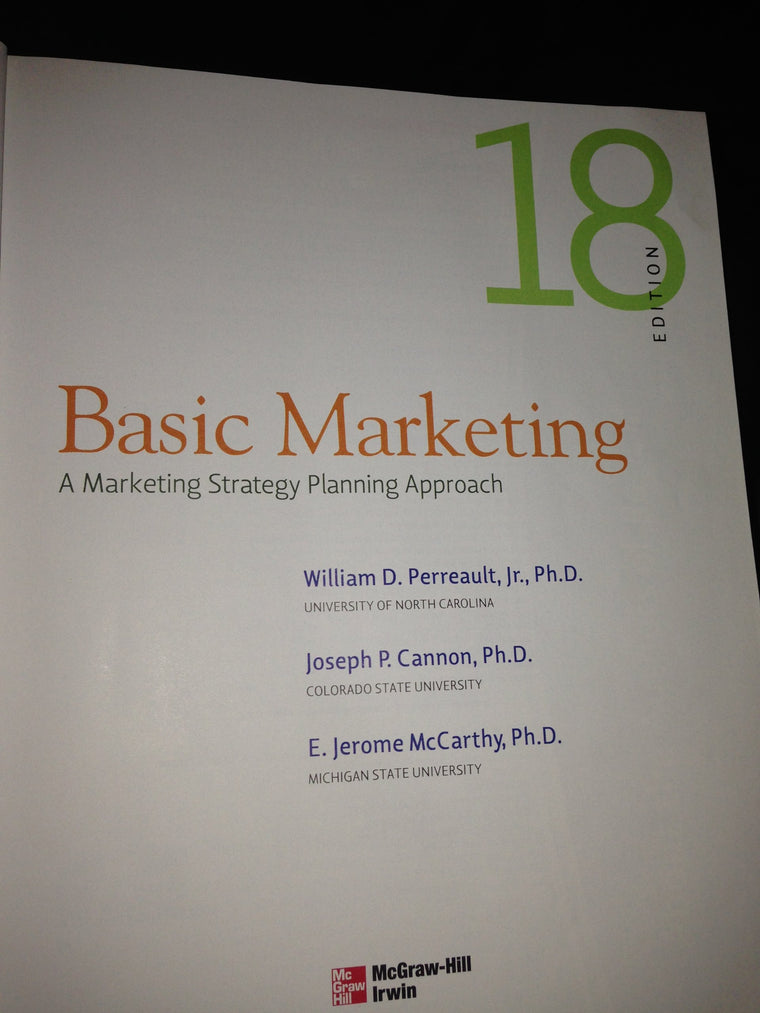 Basic Marketing: A Marketing Strategy Planning Approach — back cover