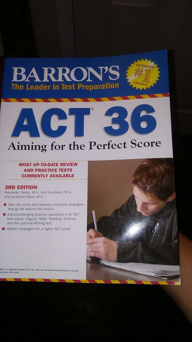 Barron's ACT 36: Aiming for the Perfect Score