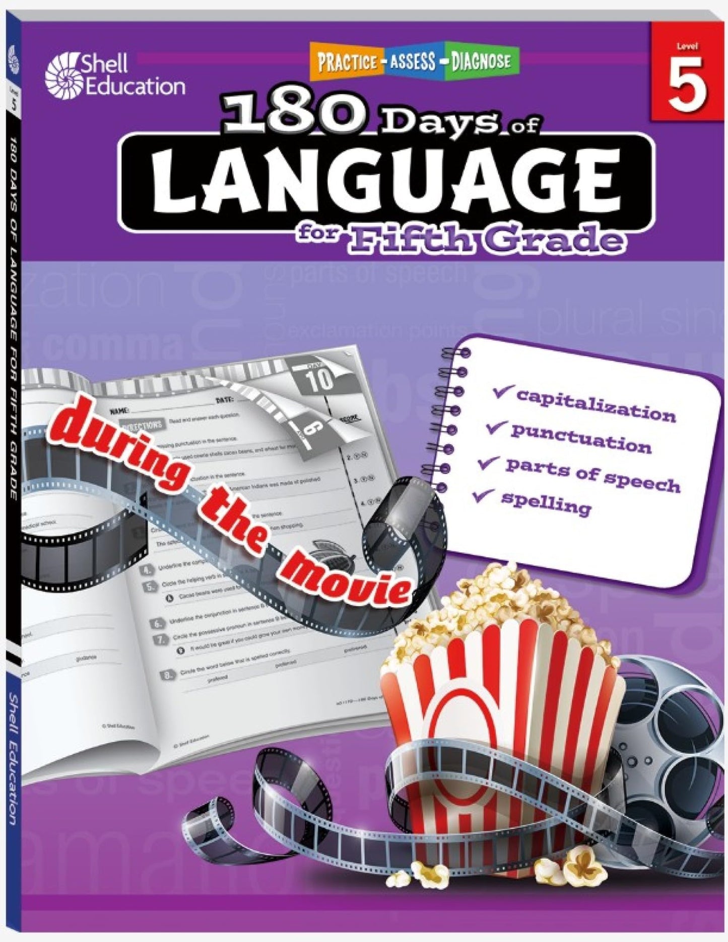 Shell Education 180 Days of Language for Fifth Grade