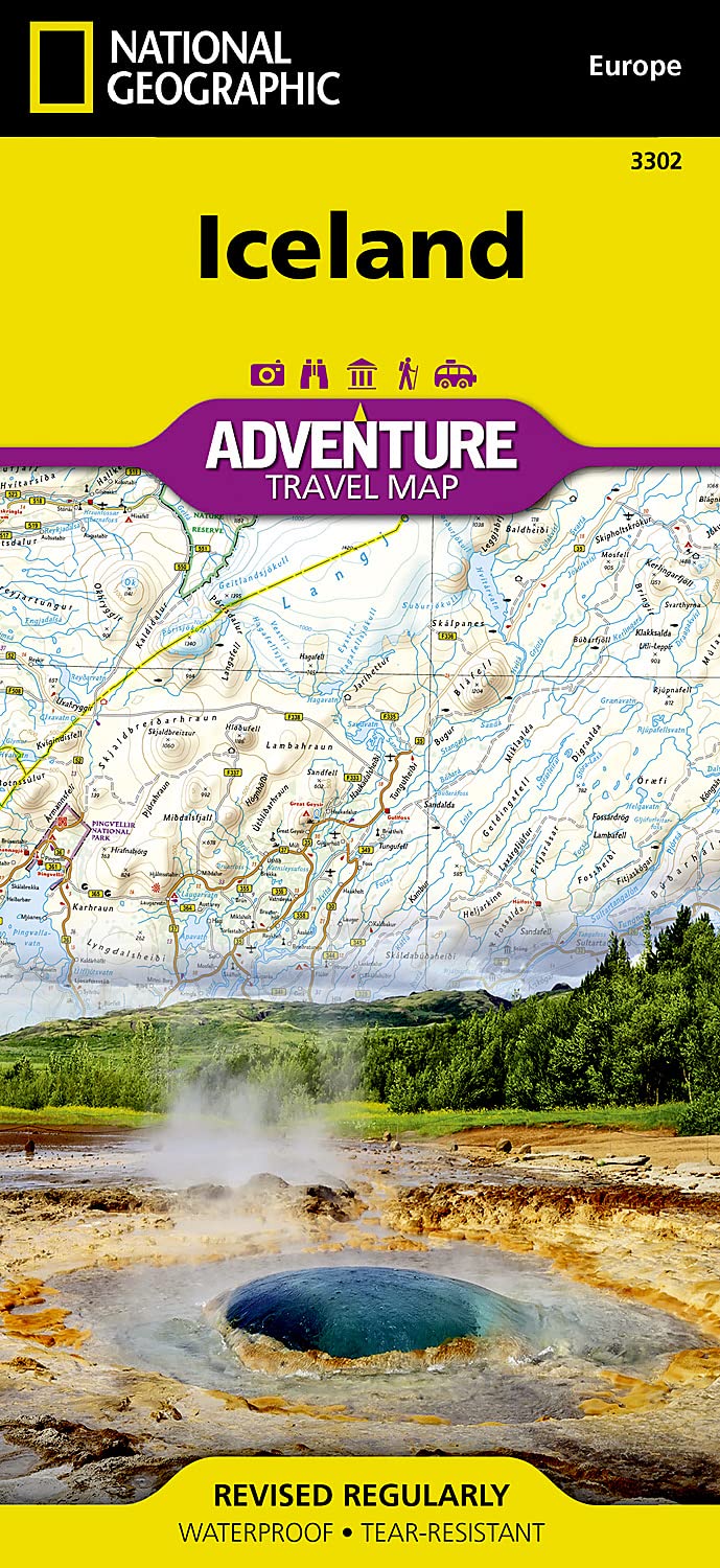 Iceland Map (National Geographic Adventure Map, 3302)