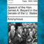 Speech of the Hon. James A. Bayard in the Senate of the U. States