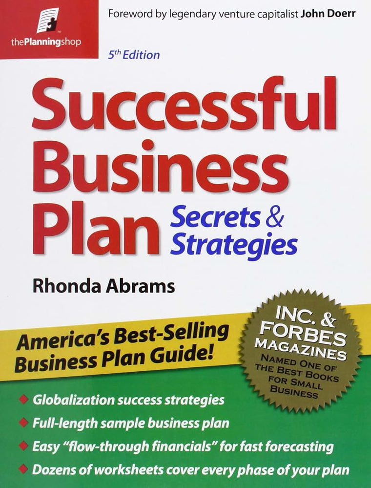 Successful Business Plan: Secrets & Strategies (Successful Business Plan Secrets and Strategies)