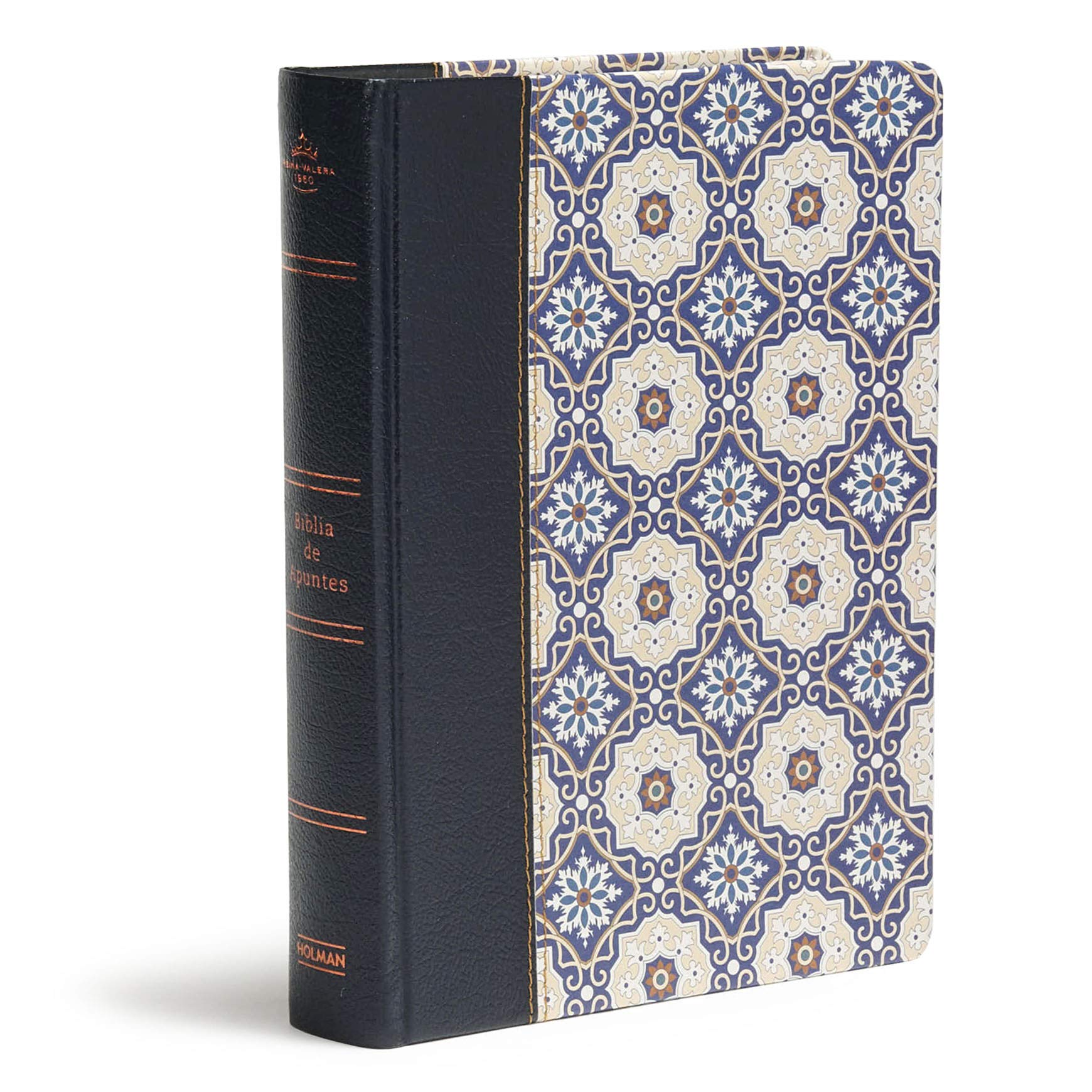 Biblia Reina Valera 1960 de apuntes. Letra grande, piel fabricada y mosaico crema y azul / NoteTaking Bible RVR 1960. Large print, Cloth over Board, Cream and Blue (Spanish Edition)