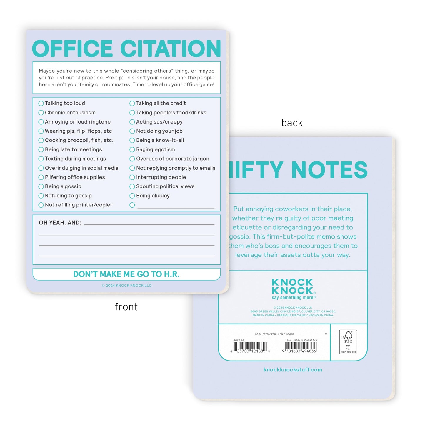 Knock Knock Office Citation Nifty Note (Second Edition) (Knock Knock Nifty Notes)