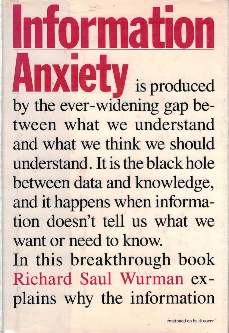 Information Anxiety