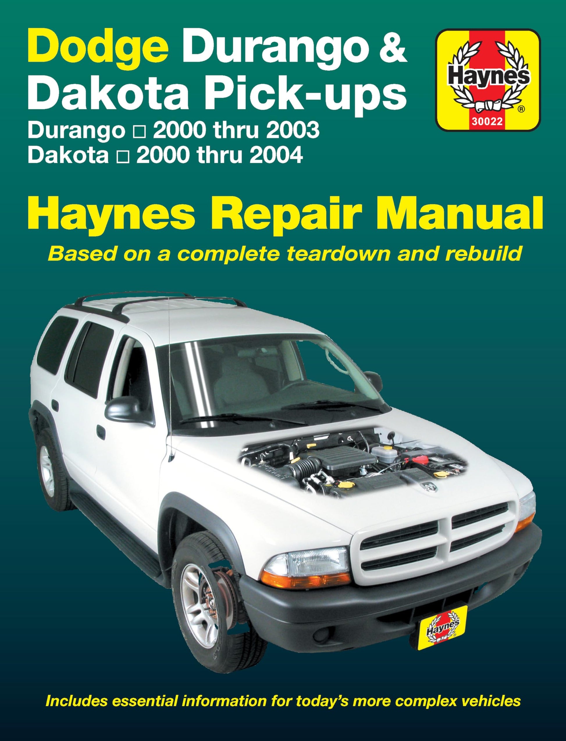 Dodge Durango 2000 thru 2003 & Dakota 2000 thru 2004 Pick-Ups Haynes Repair Manual