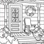 Large Print Coloring Book - Home Sweet Home - Big and Simple Designs for All Ages