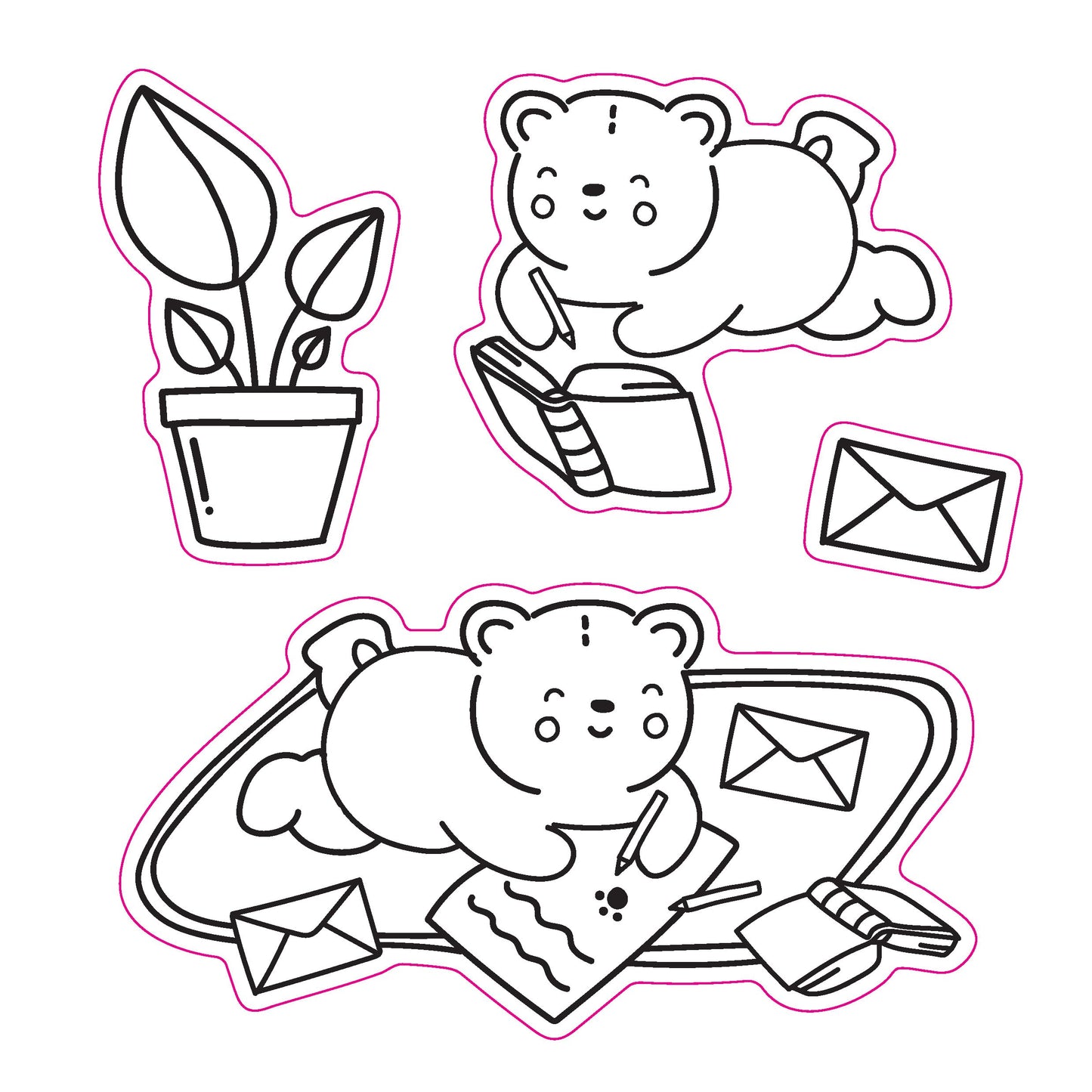 Max Relax: Coloring Book with Stickers (Cozy Coloring)