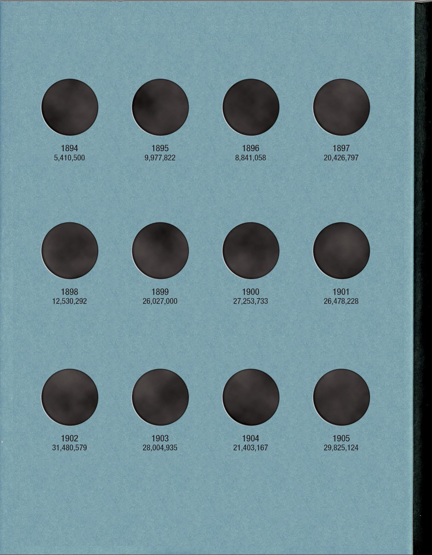 Official Whitman Coin Folder - Liberty Head Nickels: 1883-1912
