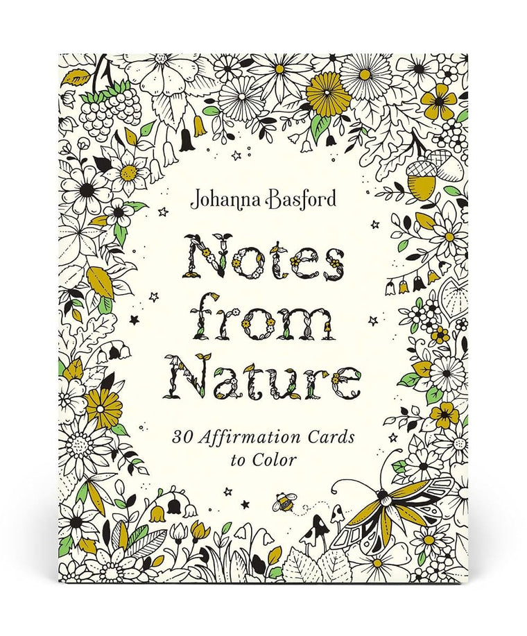Johanna Basford's Notes from Nature: 30 Affirmations Cards to Color