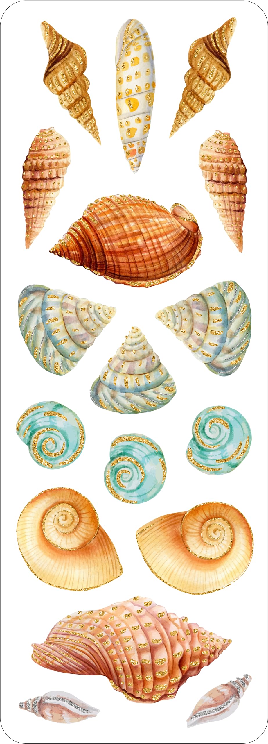 Seashells Sticker Set (over 100 stickers)