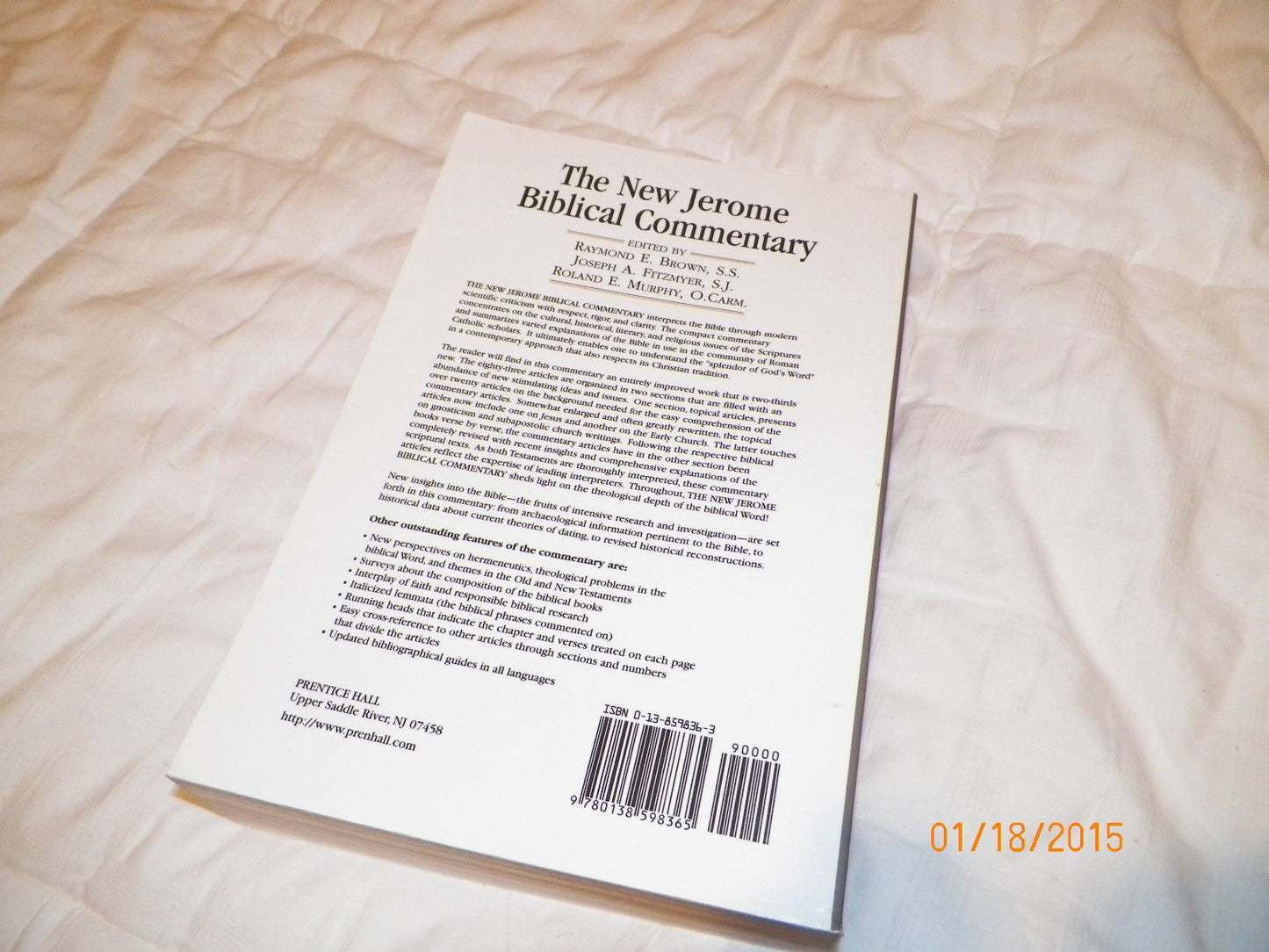 The New Jerome Biblical Commentary by Fitzmyer, Joseph A.