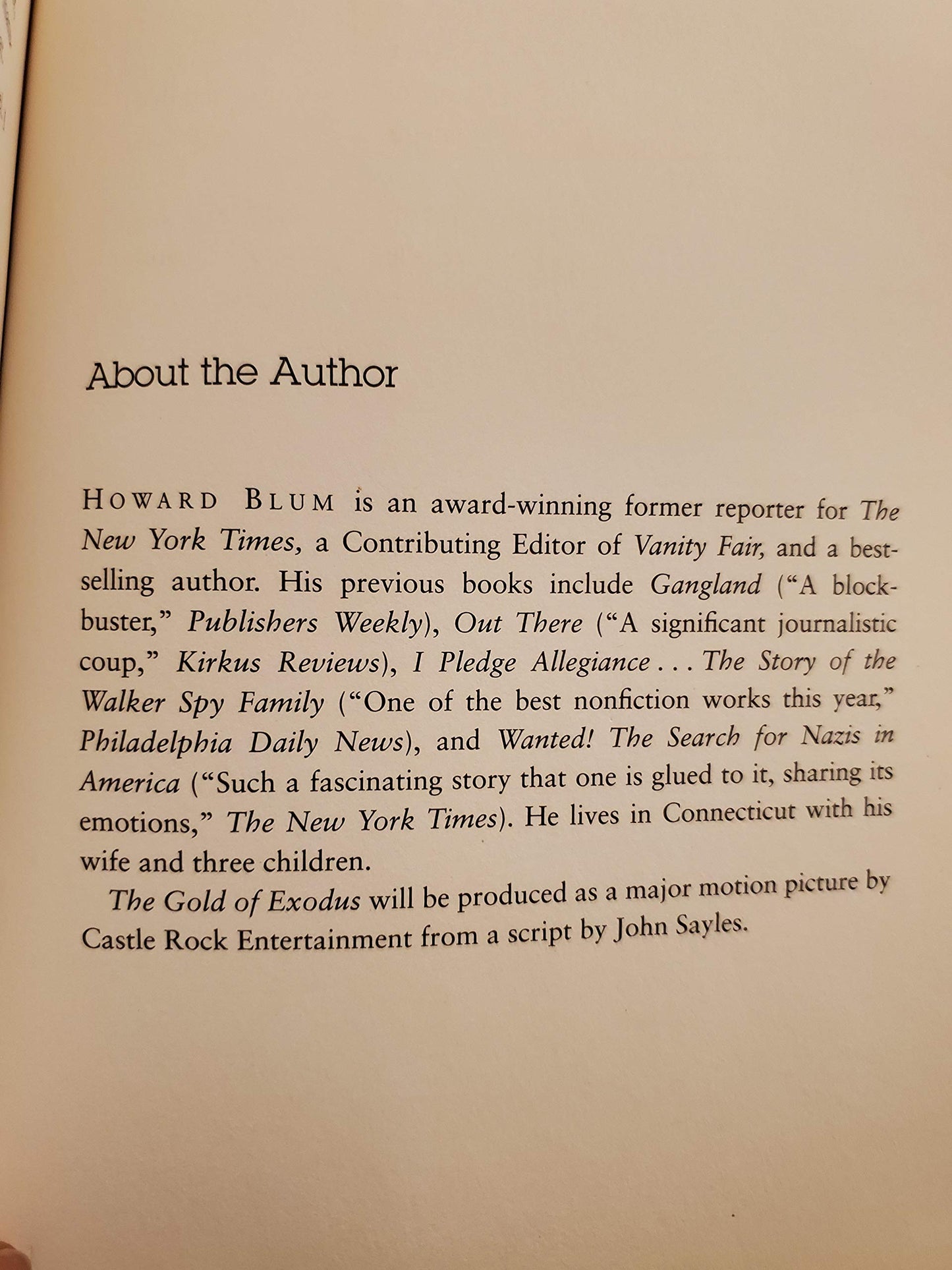 The Gold of Exodus