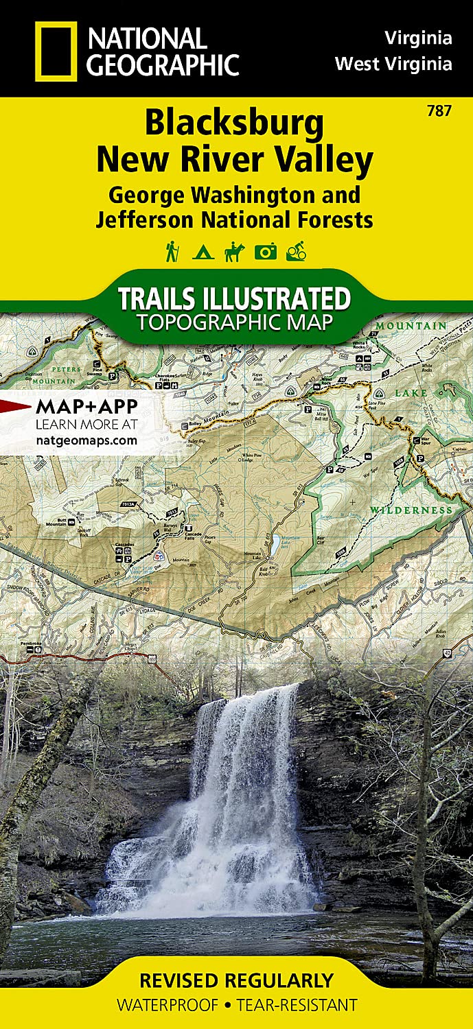 Blacksburg, New River Valley [George Washington and Jefferson National Forests] (National Geographic Trails Illustrated Map)