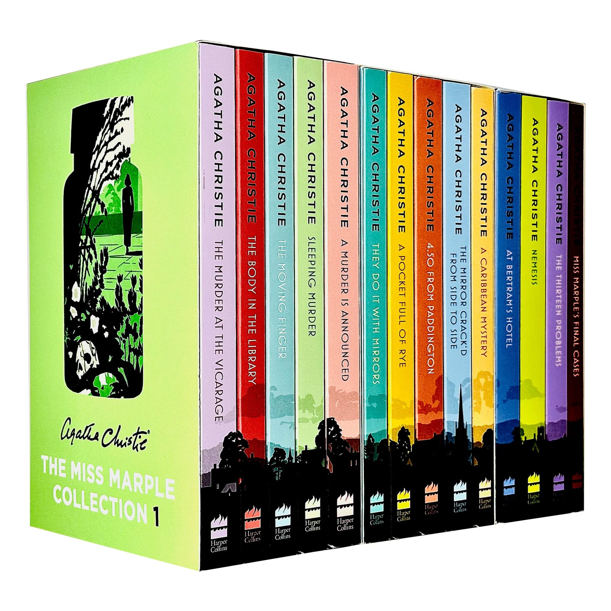 Miss Marple Complete Mysteries Series Books 1 - 14 Collection Set by Agatha Christie (The Murder at the Vicarage, At Bertram?s Hotel, Nemesis, Thirteen Problems & Miss Marple's Final Cases & MORE!)