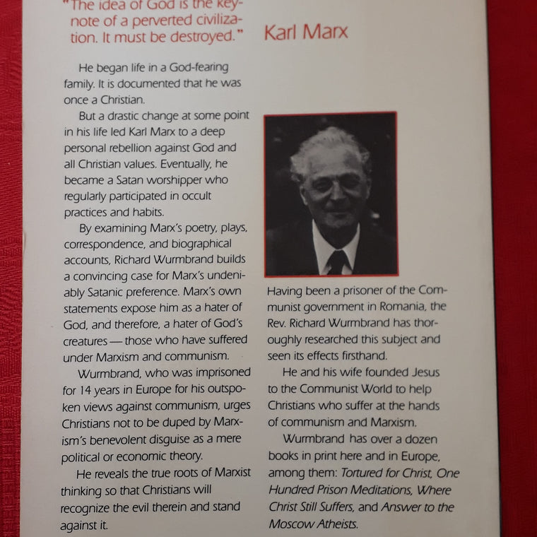 Marx & Satan — back cover